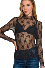 Lace See-through Layering Top