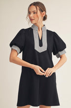 Super soft dress stripe detail Black or red option