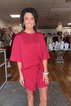 Dark red matching set