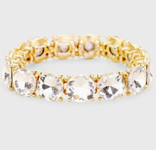 Crystal Round Stretch Evening Bracelet