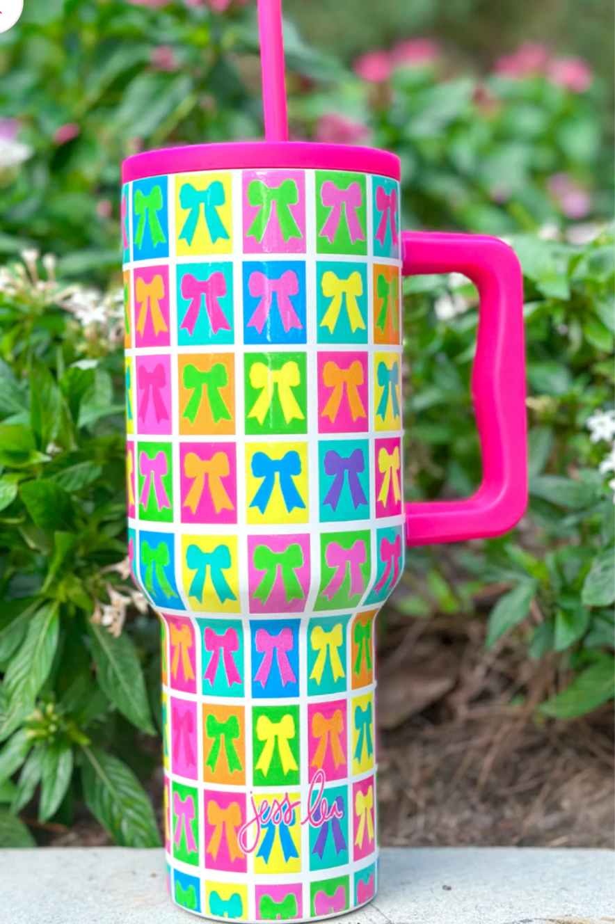 Bow Bonanza Tumbler, Neon