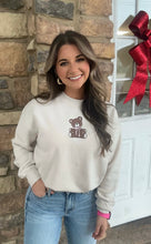 Fleece sweatshirt with bear embroidery 🧸