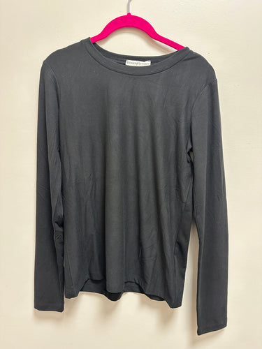 Black long sleeve top- layering top
