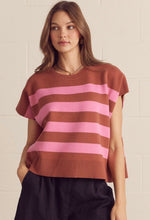 Brown/pink sweater top