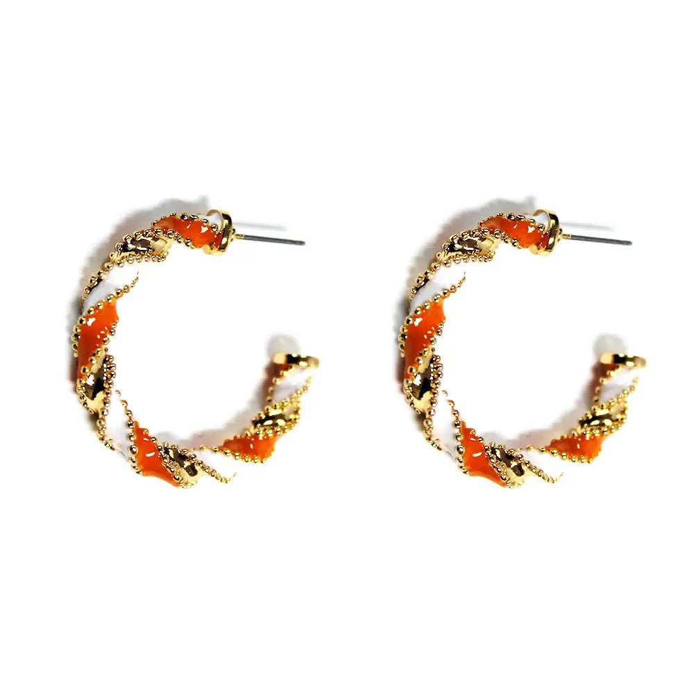 Orange and White Color Coated Wrapped 1.5