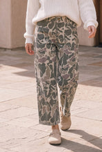 Camo Wide Leg Utility Denim Pants