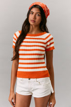 Short Sleeve Knit Sweater Top