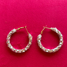 Gold/Silver Detailed Hoops