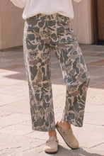 Camo Wide Leg Utility Denim Pants