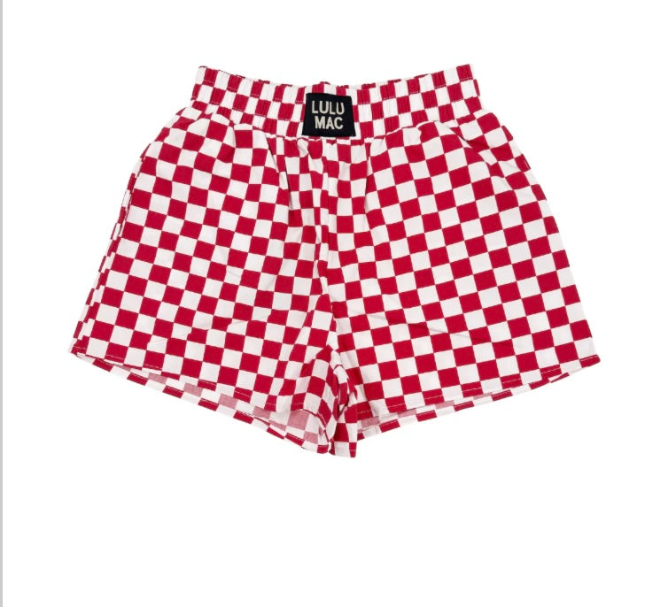 Lulu Mac checkered red