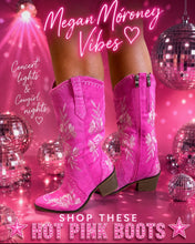 Pink cowboy boots