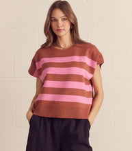Brown/pink sweater top
