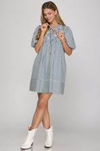 Blue stripe dress