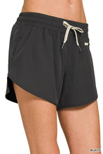 Soft woven lined shorts with zipper pocket