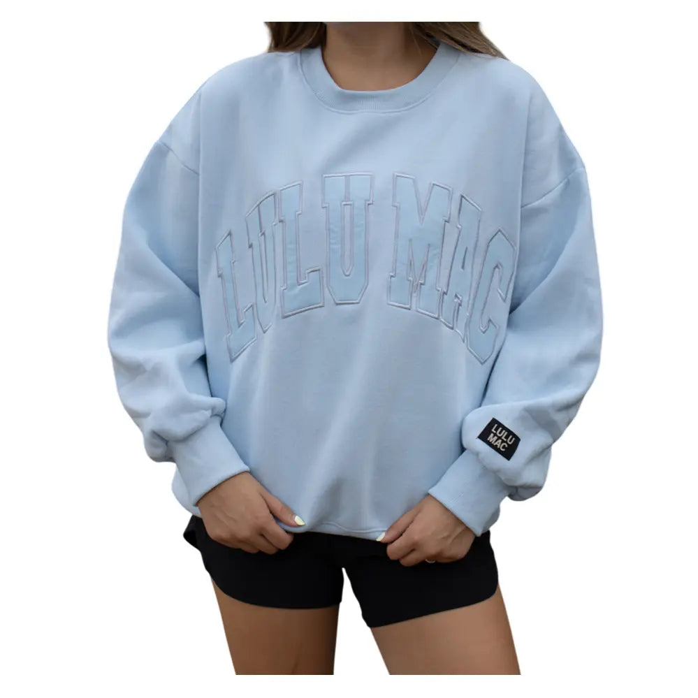 Lulu Mac light blue sweatshirt