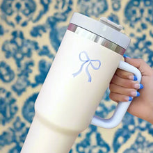 40 oz Cream with  Bow Tumbler