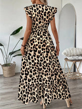 Leopard print maxi dress