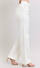 White Judy blues high waist button trouser fit