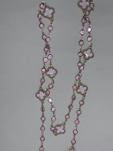 Long pink necklace