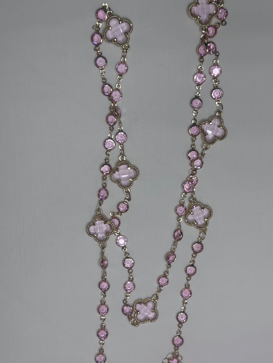 Long pink necklace