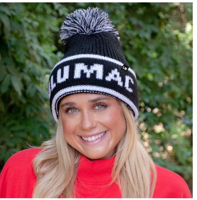 Lulu Mac knit pom beanie