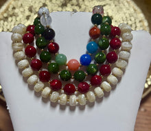 Beaded statement necklace