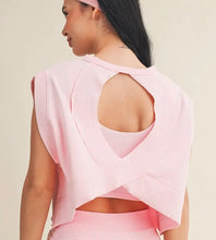 Mineral Wash Open Back Top-so cute