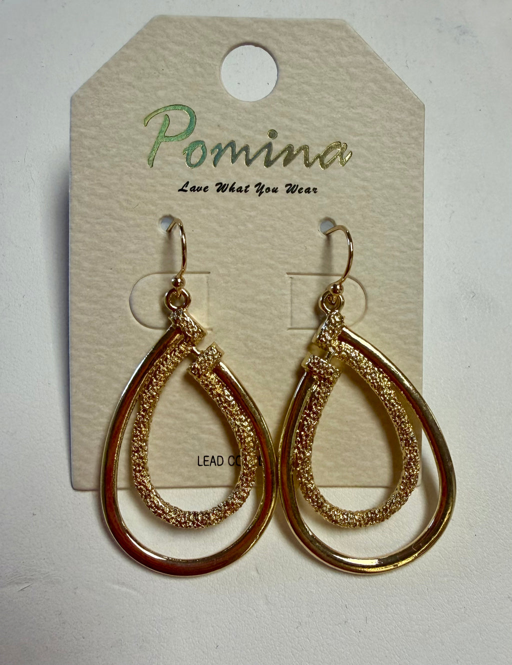 Layered teardrop earrings