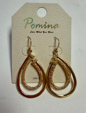 Layered teardrop earrings