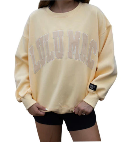 Lulu Mac yellow sweatshirt
