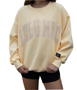 Lulu Mac yellow sweatshirt