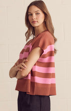 Brown/pink sweater top