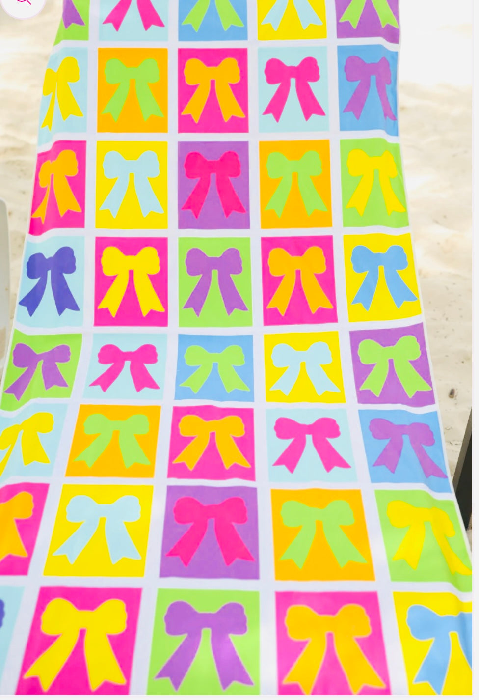 Bow bonanza beach towel