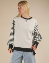 Oversized Striped Casual Knit Top