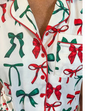 Midnight Bow Christmas Edition Ruffle Pajamas-‼️NO RETURN‼️