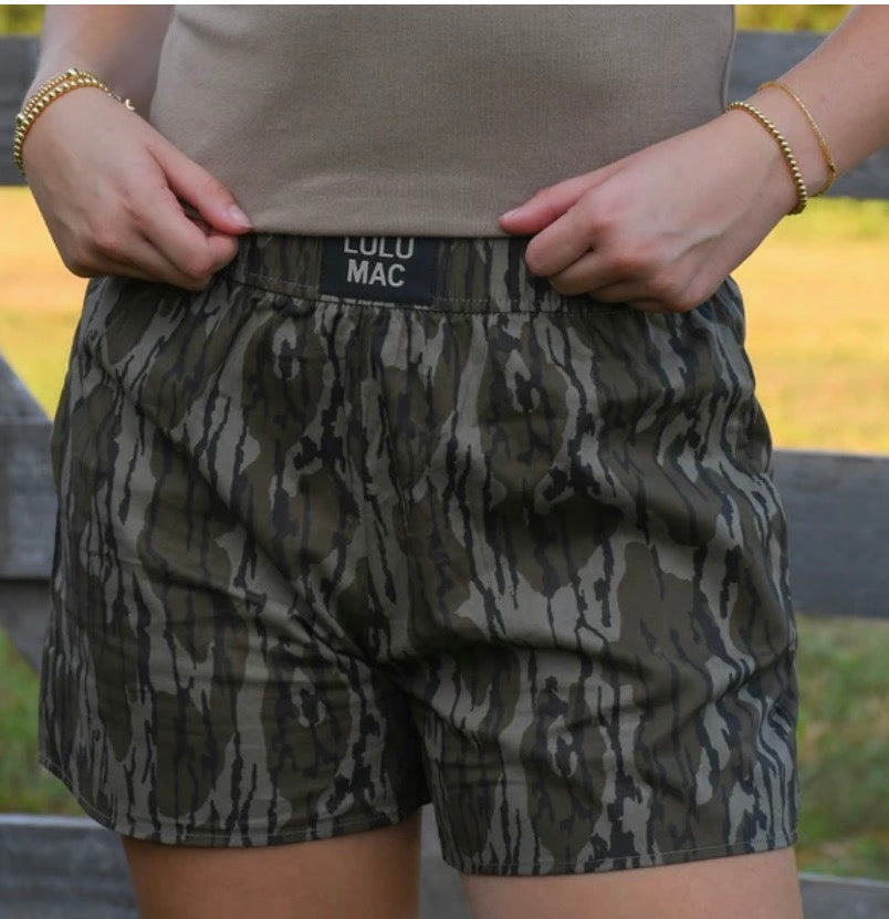 Lulu Mac camo bottomland shorts only ‼️adult and youth‼️