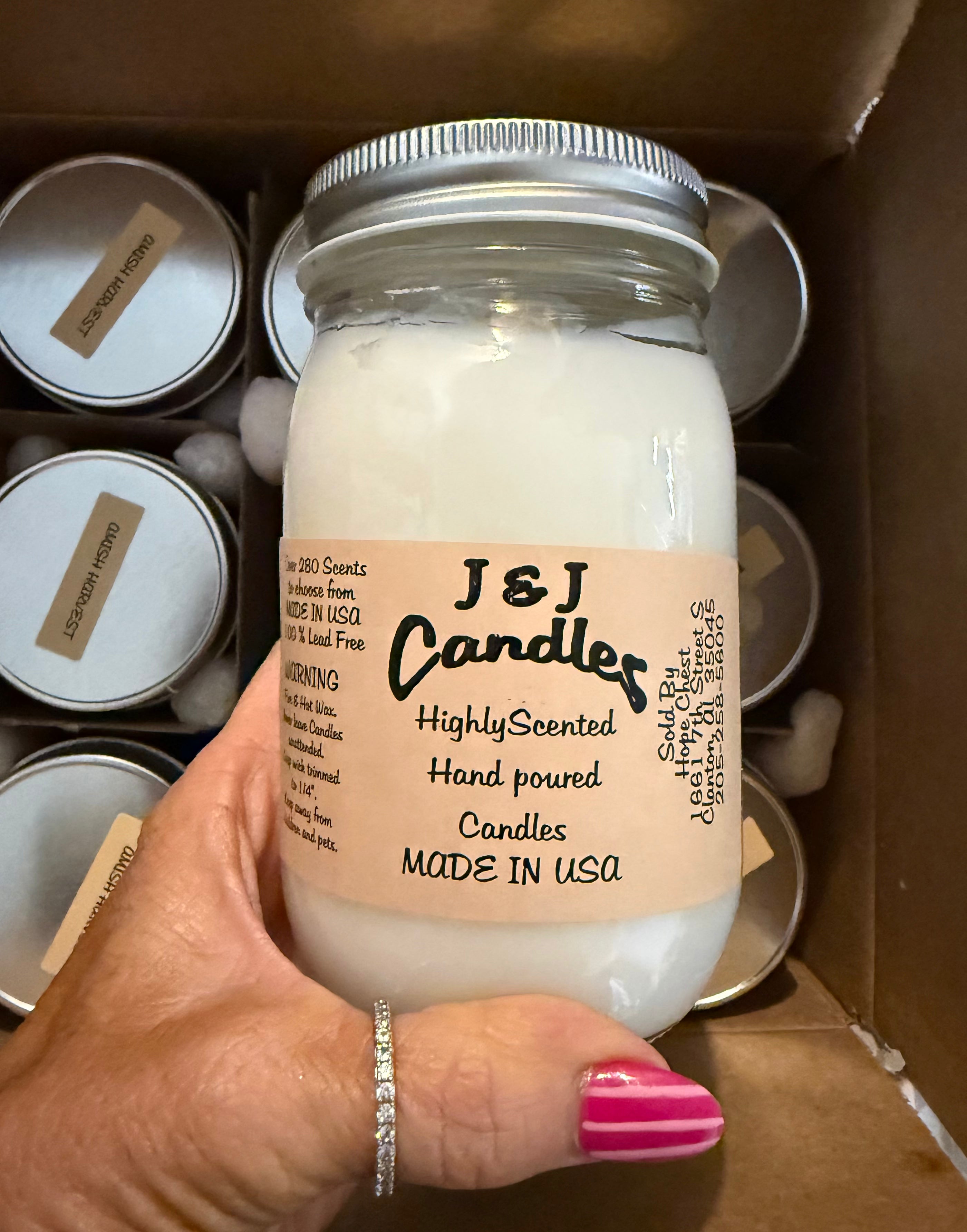 Diva type j&j candle