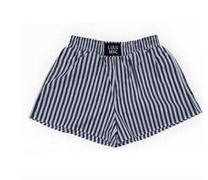 Lulu Mac navy stripe shorts