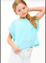 Aqua cutout back kids top designer inspired FP