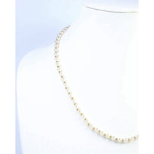 Small Pearl Beaded Necklace Gold