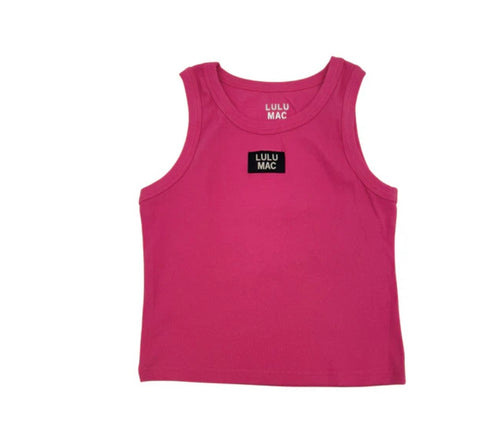 Lulu mac hot pink tank top