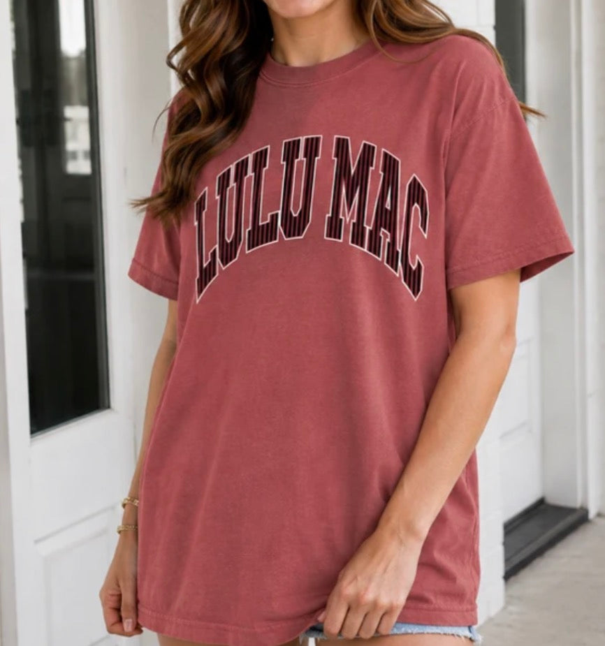 Lulu Mac brick comfort color tee