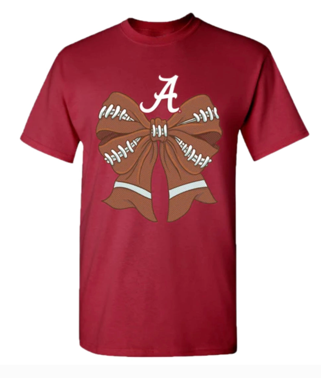 Alabama crimson tide shirt with bow