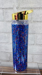 Glitter water bottle