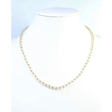 Small Pearl Beaded Necklace Gold