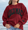 Lulu Mac cardinal black puff sweatshirt