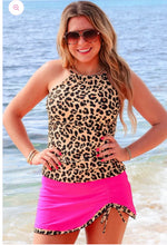 Miami Heat Tankini Swimsuit- Leopard