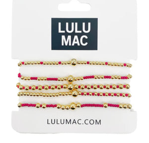 Red Lulu Mac bracelet set