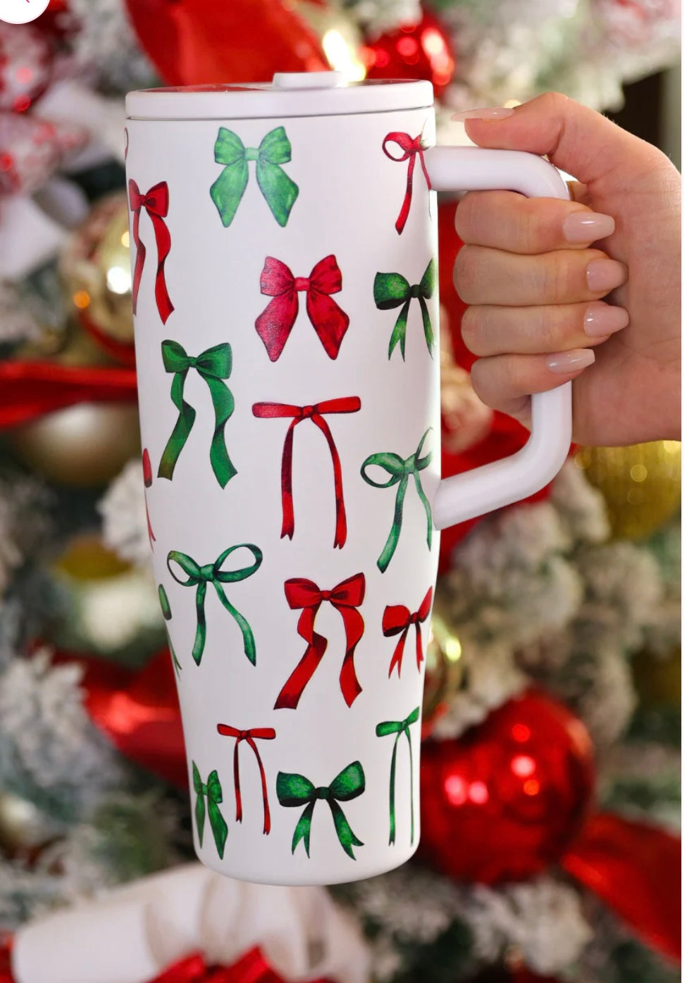 Midnight Bow Christmas Edition Sleek Tumbler ‼️NO RETURN‼️FINAL SALE