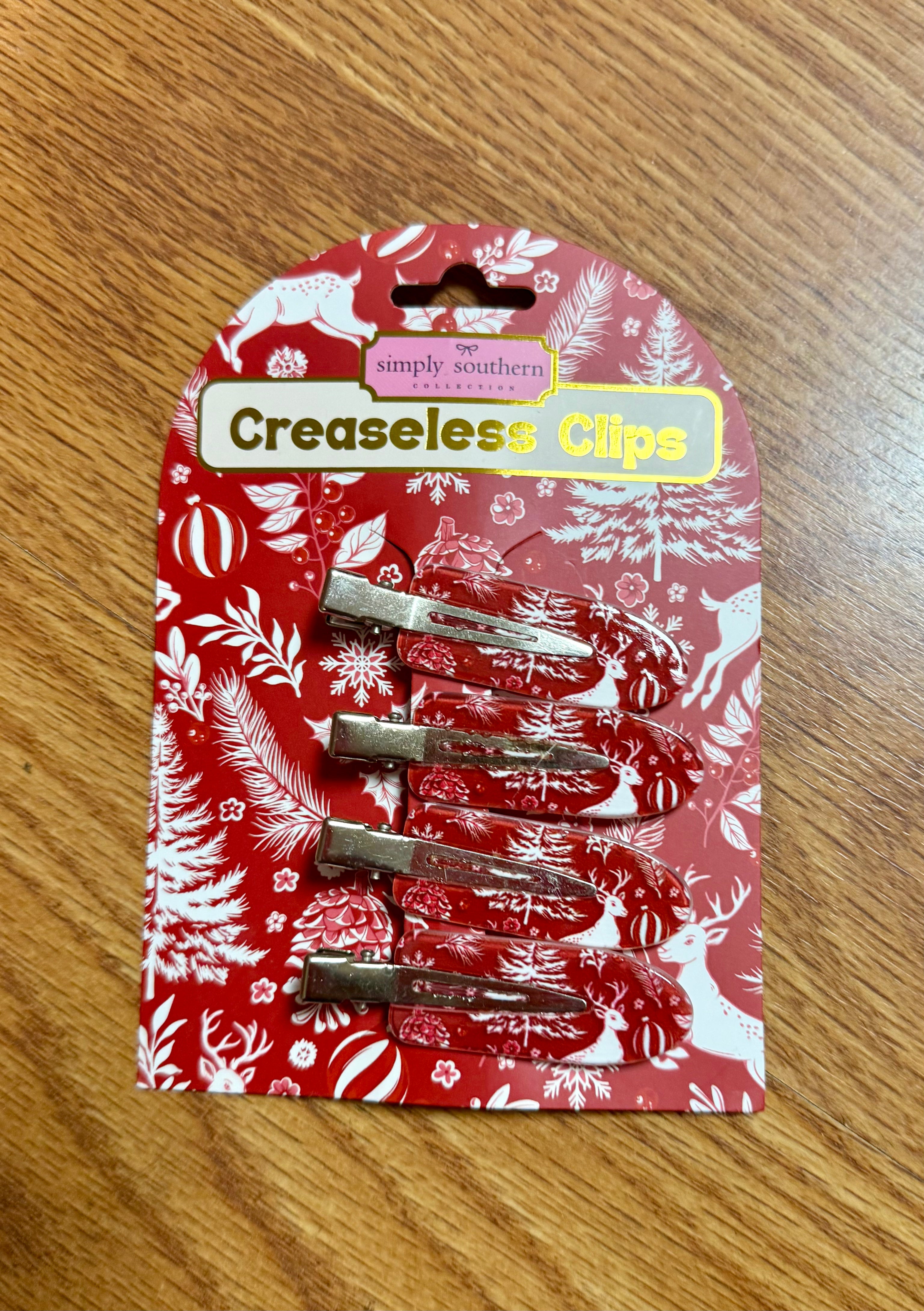 Creaseless clips-holiday